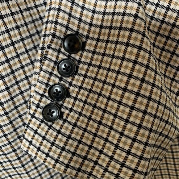 Vince Camuto Blazer Women's XXL Checked Plaid Vented Lined Academia Career Wear - Picture 3 of 8